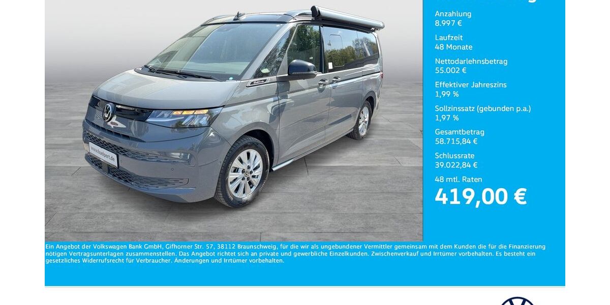 VW T7 California 9.855 km 62.977 &euro; Dortmund 44379